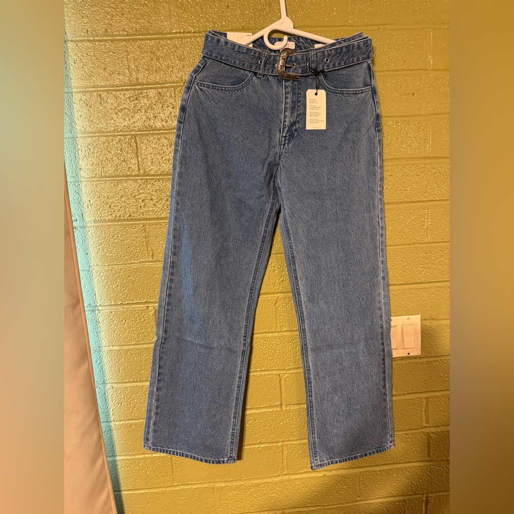Forever 21 Blue Straight Leg Jeans